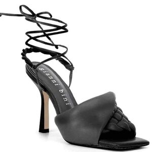 Gianni Bini Dekota Twisted Band Braided Leather Sandals 5M